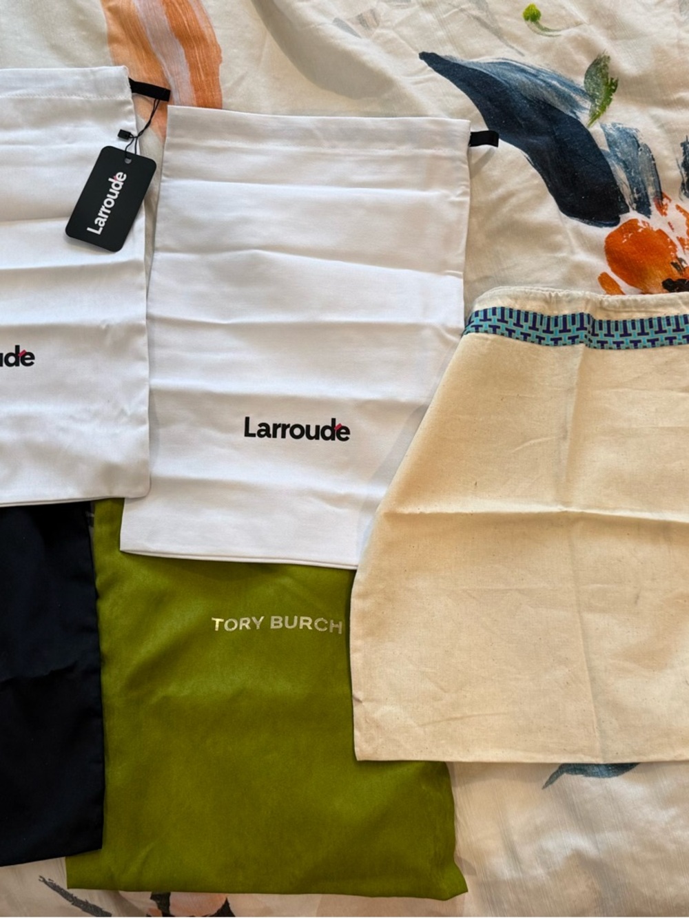 Larroude, Tory Burch and more Dust Bag Set 9 bags never used